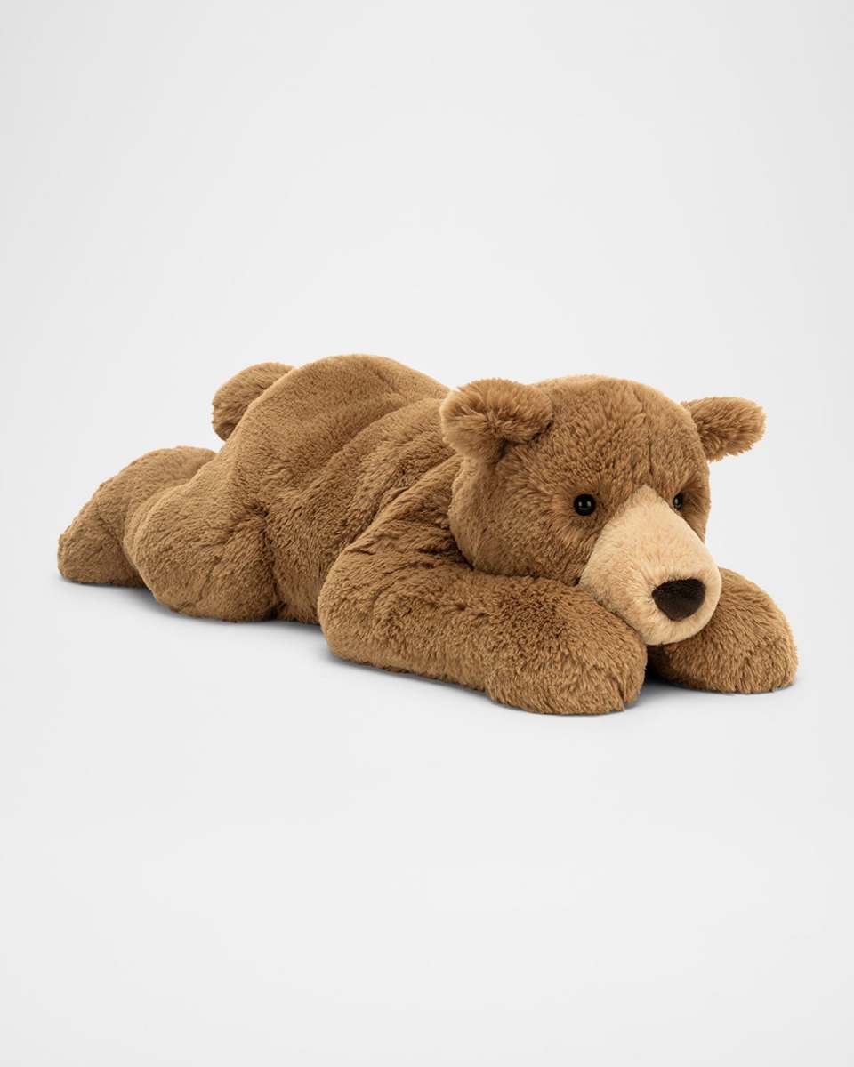 Woody Bear Lying Stuffed Animal